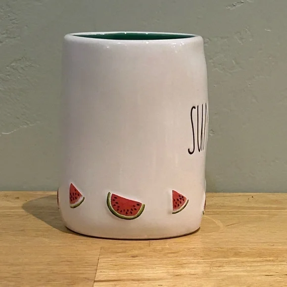 Rae Dunn Artisans Collection Ceramic Summer Watermelon Mug. Brand New With Tags. - Picture 4 of 6